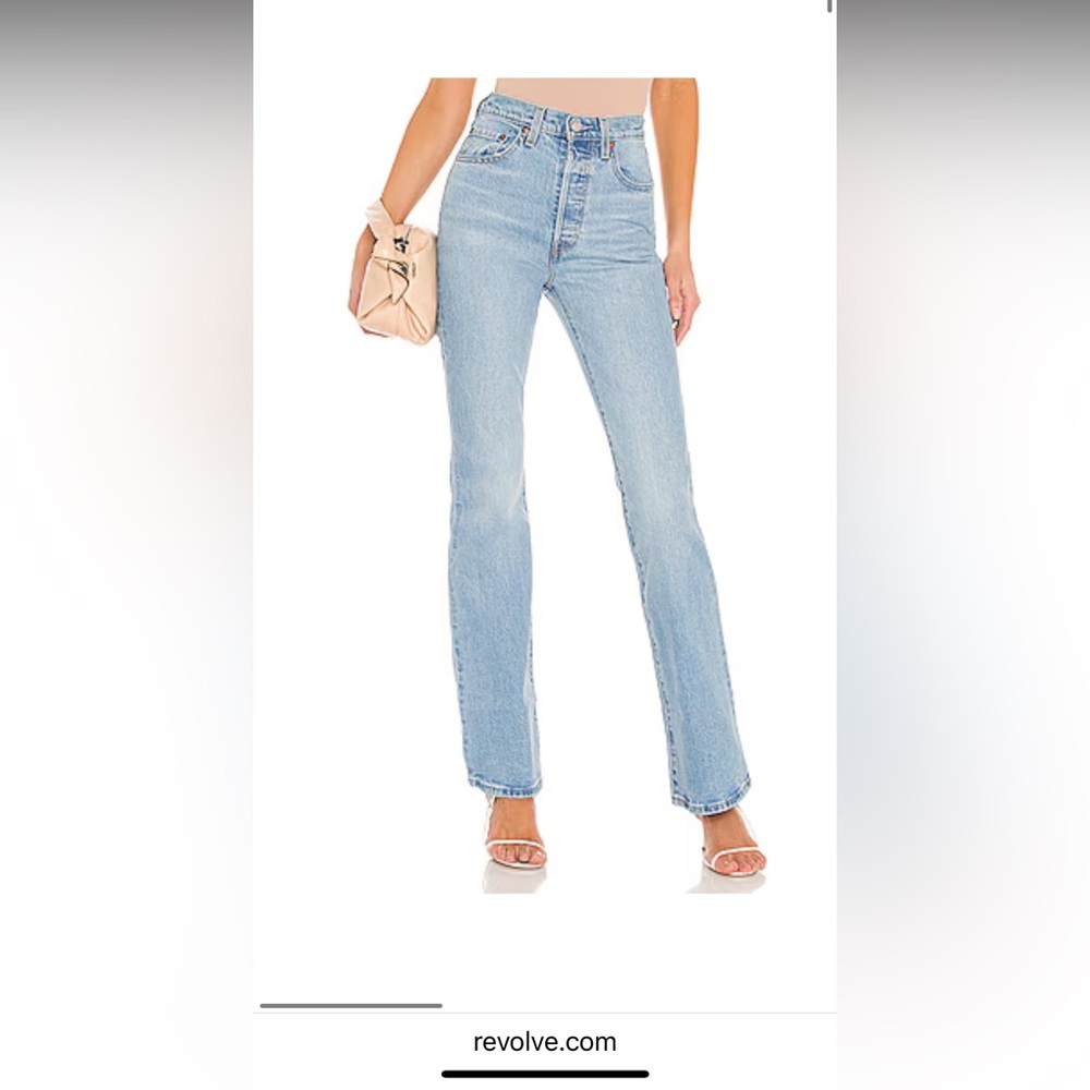 Women’s levis ribcage boot Blue Jeans